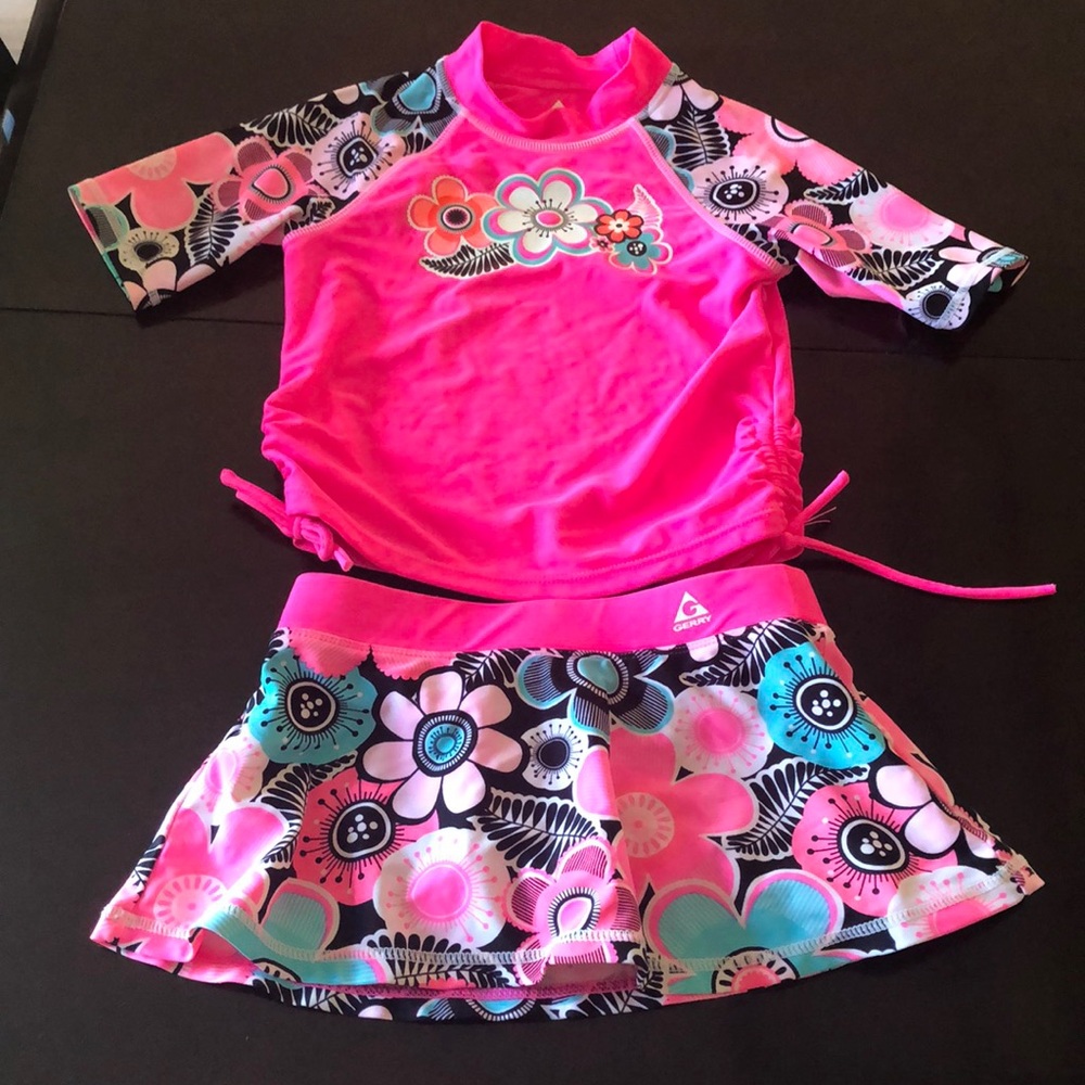 Girls rash guard bikini